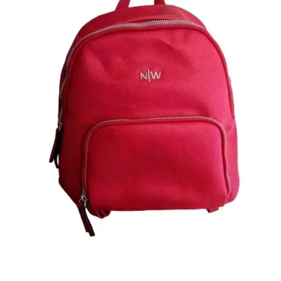 Nine West Dark Lipstick Red Back pack Nine West Backpack Dark Red Faux Leather Rucksack Handbag  main image 3